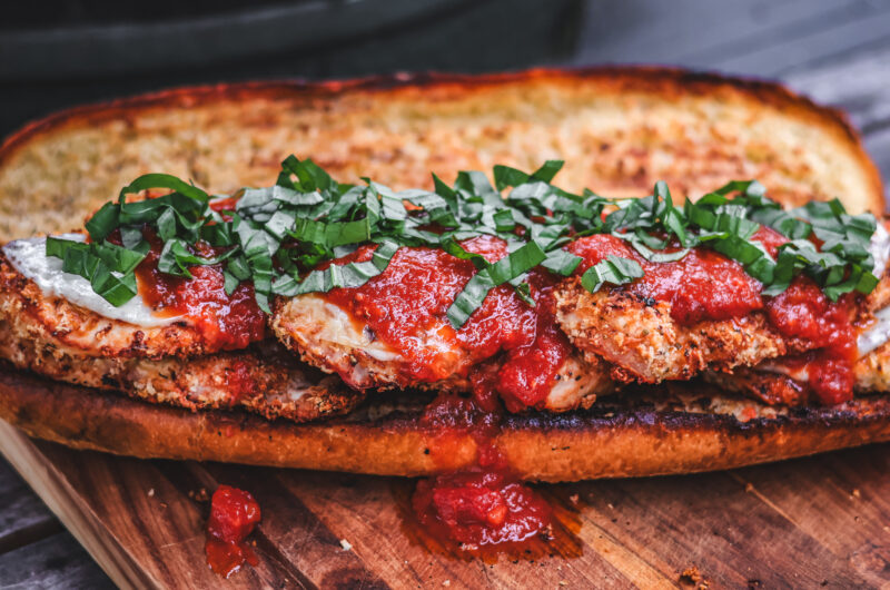 Giant Grilled Chicken Parmesan Sandwich